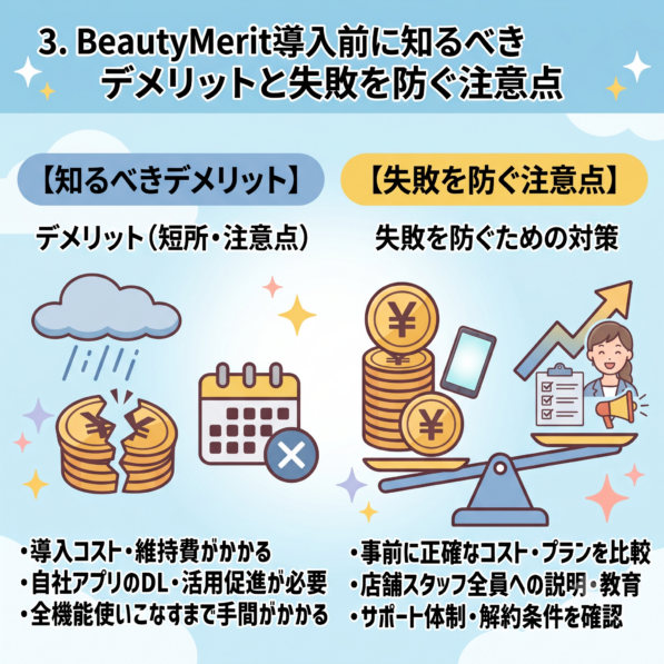 BeautyMerit導入前に知るべきデメリットと失敗を防ぐ注意点
