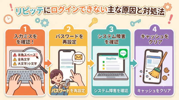 ログインできない時の原因と対処法