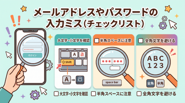 ユーザーが最も陥りやすい入力ミス