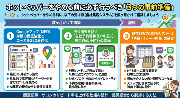 ホットペッパーをやめる前に必ず行うべき「3つの事前準備」