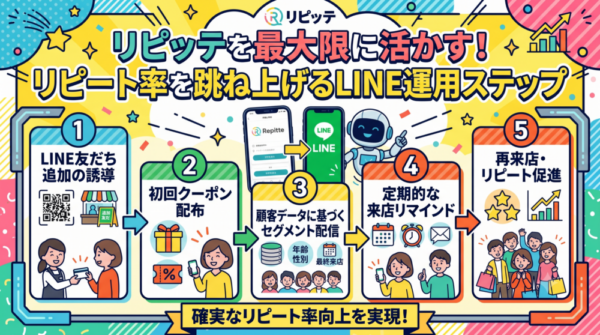 リピッテを最大限に活かす！リピート率を跳ね上げるLINE運用ステップ