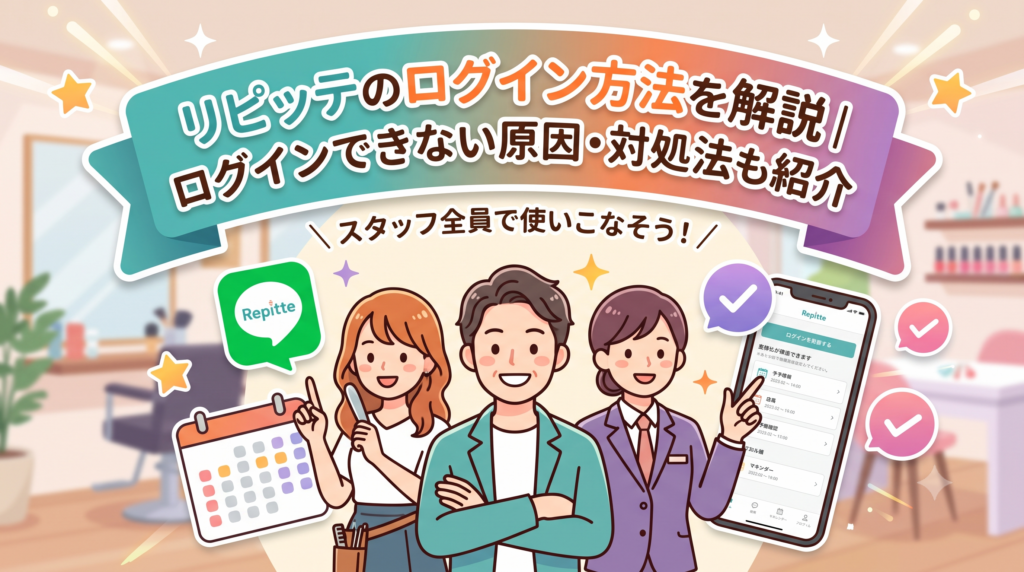 リピッテのログイン方法を解説｜ログインできない原因と対処法5選