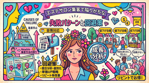 エステサロン集客で陥りがちな失敗パターンと回避策