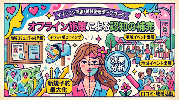 オフライン施策（地域密着型アプローチ）による認知の補完