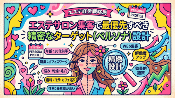 エステサロン集客で最優先すべき精密なターゲット（ペルソナ）設計