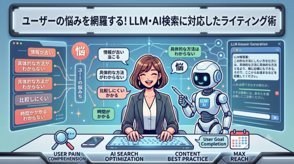 ユーザーの悩みを網羅する！LLM・AI検索に対応したライティング術
