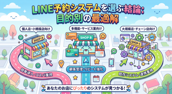 LINE予約システムを選ぶ結論：目的別の最適解