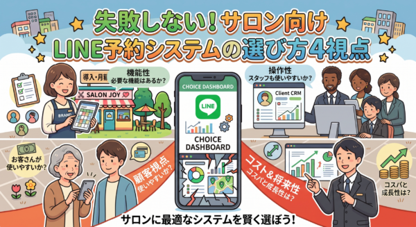 失敗しない！サロン向けLINE予約システムの選び方4視点